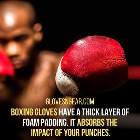 Absorbs the  impact of your punches.