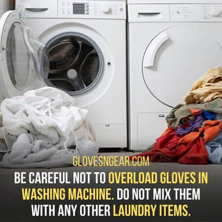 Don't overload gloves in washing machine - how to wash boxing gloves in washing machine