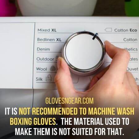 Not recommended to machine wash boxing gloves - how to wash boxing gloves in washing machine