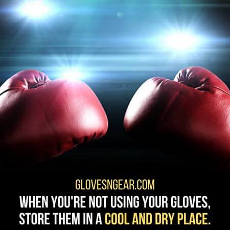 Cool and dry place - how to clean twins boxing gloves