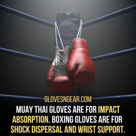 Shock dispersal and wrist support - Muay Thai Gloves Vs Boxing Gloves