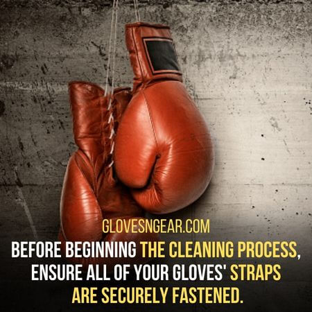 Straps  are securely fastened - How To Clean Everlast Boxing Gloves